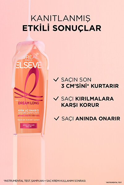ELSEVE Dream Long Kırık Uç Onarıcı Bakım Şampuanı 300 ml