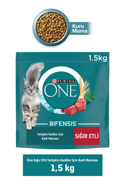 Purina One Sığır Etli Yetişkin Kedi Maması 1.5 Kg