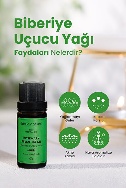 Bade Natural Biberiye Uçucu Yağı %100 Saf 10 ml