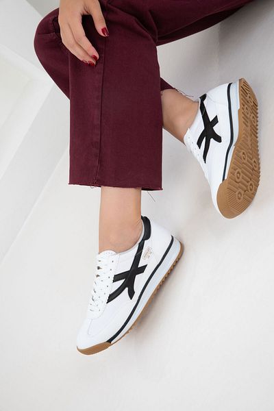 SOHO White-Black Women's Sneaker 20761