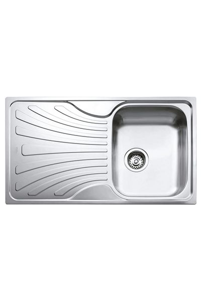 Teka Nerissa 50 B - Built-In Right Drainer Sink - Stainless Steel - 86 cm - 40109218