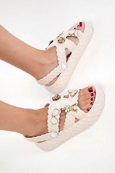 SOHO Beige Women's Sandals 20773
