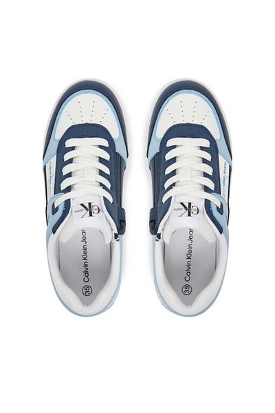 Calvin Klein NÍZKÉ ŠNĚRACÍ TENISKY MODRÁ/BÍLÁ/NEBESKÁ MODRÁ