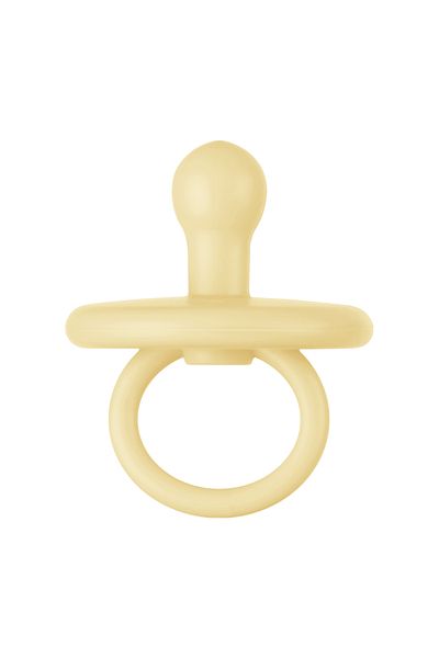 OiOi Yellow Silicone 0 Month Pacifier