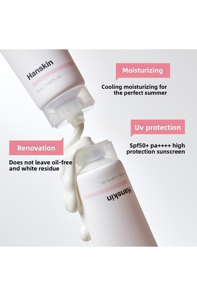 Hanskin Hyaluron Relief Water Sun Cream - SPF50+ PA++++ 50ml Sun Cream For All Skin Types