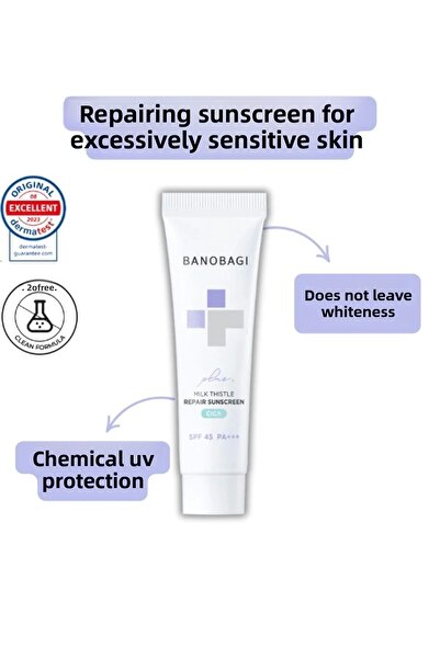 Banobagi MILK THISTLE REPAIR CICA - SPF45 PA++ واقي شمسي خالٍ من التبييض