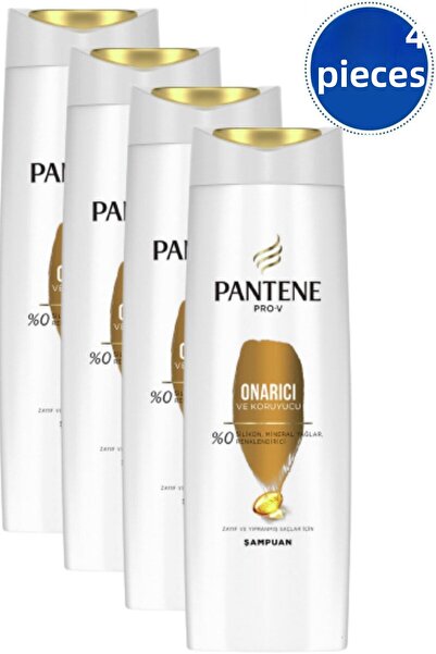 Pantene مجموعة العناية بالشامبو والإصلاح والحماية 400 مل 4 قطع