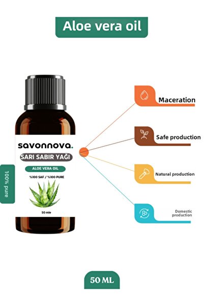 Savonnova 100% Natural Aloe Vera Oil 50 ml | Natural Aloe Vera Berry Oil