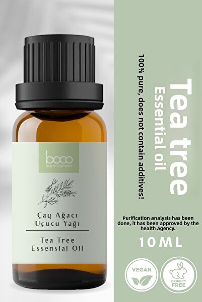 Boco Nature زيت شجرة الشاي العطري النقي والطبيعي لحب الشباب والبثور والرؤوس ا...