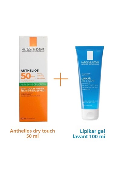 La Roche Posay Anthelios Spf50+ Dry Touch Gel Cream 50ml & Lipikar Gel Set 50ml