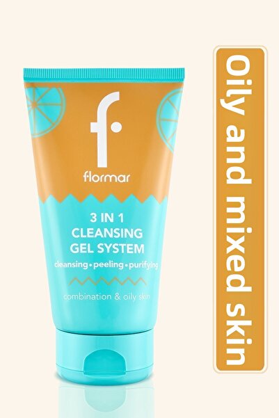 Flormar نظام جل التنظيف 3 في 1 للبشرة المختلطة والدهنية
