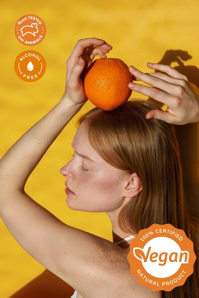 Lucille Mandarin Flavored Body Scrub - Purifying and Moisturizing - 250 ml - 100% Vegan