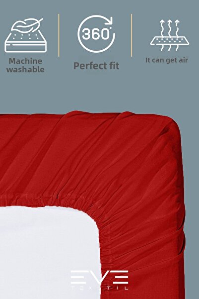 Eve Tekstil Single Rainforce Fabric Elastic Sheet and Pillow Case Set