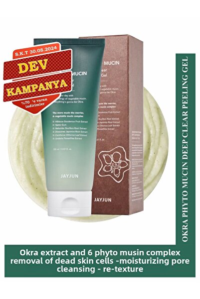 Jayjun JAYJUN Okra Phyto Mucin Deep Clear Peeling Gel 150 ml - Enzymatic Peeling