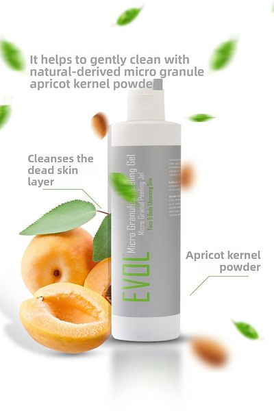 EVOL Apricot Kernel Microgranule Face, Body, Laser and Waxing Post-Ingrown Peeling 200 ml