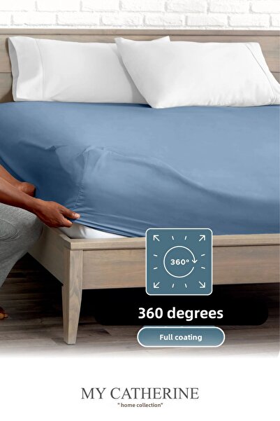My Catherine Fitted Sheet 100% Cotton Single and Double - Combed Cotton Fabric Luxury Comfort Softness and Durability