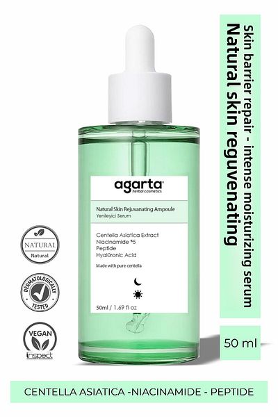 Agarta 50 ml Natural Skin Rejuvenating Renewing Serum Ampoule