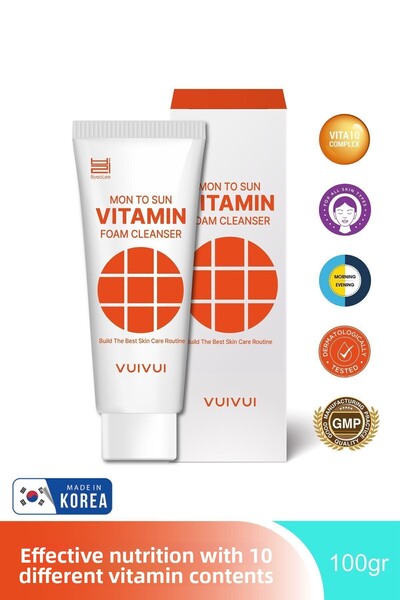 byeolee منظف رغوي فيتامين 10 - رغوة تنظيف الوجه تحتوي على 10 فيتامينات 100 جرام
