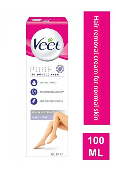 Veet كريم بيور لإزالة الشعر للبشرة العادية 100 مل