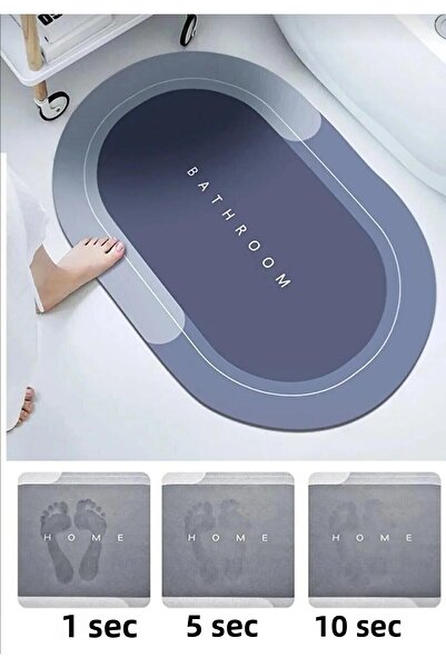 Busstier 40X60 cm Ultra Absorbent Magic Bath Mat with Quick Dry Non-Slip Base