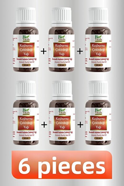 Bio Vitals 20 مل زيت ثمر الورد - 6 قطع