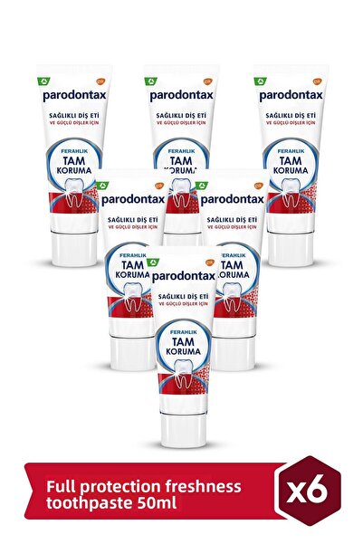 Parodontax معجون أسنان منعش للحماية الكاملة 6x50 مل