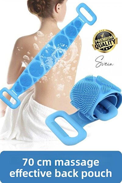 Svein فرشاة منشفة سيليكون مقاس 70 سم - حلاقة حمام مزدوجة الجوانب، تدليك وتقشي...