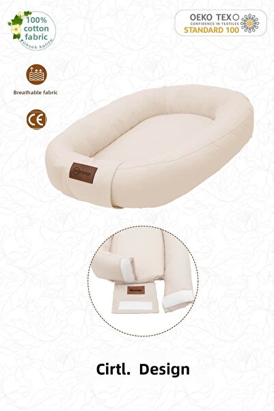 mordesign 0-3 Months Babynest Orthopedic Baby Bed, Mother's Side Baby Bed, Ergonomic Design, Small Deluxe Series