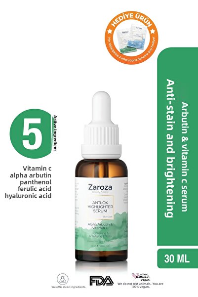 ZAROZA Anti-Blemish Skin Tone Equalizing and Brightening Arbutin & Vitamin C ...