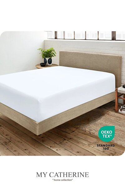 My Catherine Fitted Sheet 100% Cotton Single and Double - Combed Cotton Fabric Luxury Comfort Softness and Durability