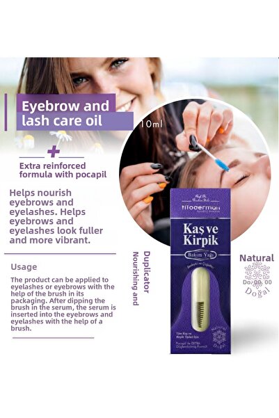 Fitoderman Eyebrow Eyelash Care Oil Supporting, Anti-Shedding, Eyebrow Eyelash Care Oil