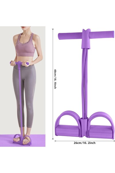 MultiFlexPro Body Trimmer Resistance Band Abdominal Waist Arm Leg Stretching Sit up Pulling Fitness Equipment