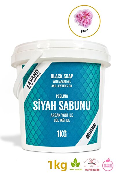 Levand Peeling Black Soap Rose 1Kg