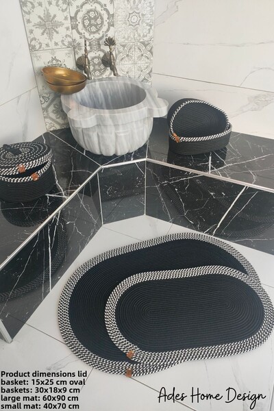 ADES HOME DESİGN جوت, طقم حمام, طقم حمام, طقم حمام, طقم حمام, طقم سجادة حمام,...