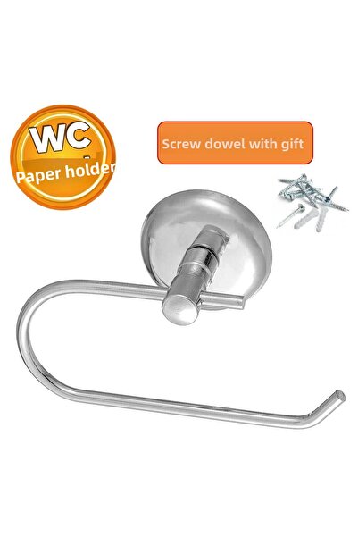 Badem10 Toilet Paper Holder Apparatus Indoor WC Paper Stand Cloth Towel Holder Stainless Metal Sturdy Chrome