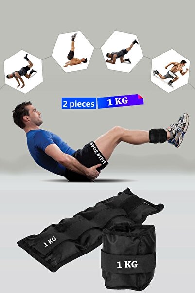 Spor Byfit 1 Kg Black Deluxe Comfort Hand and Foot Weight
