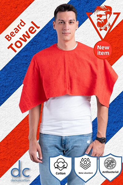 denizlicotton Prosop pentru barbă, 100% bumbac, absorbant de apă, antibacteri...