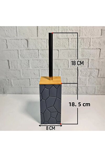 Mutfak Köşesi Set de baie din bambus-acril din 5 piese - dozator de săpun lichid, suport pentru periuță de dinți, suport pentru bumbac și dozator de săpun solid