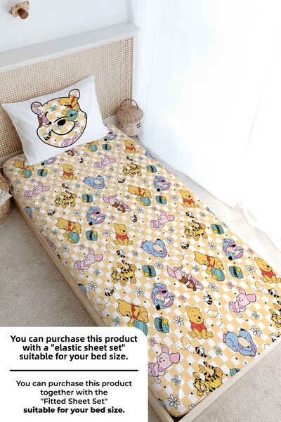 Tuğba Kuğu Single Duvet Cover Set (160X220) - Cartoon Series - Cute Bear Pattern