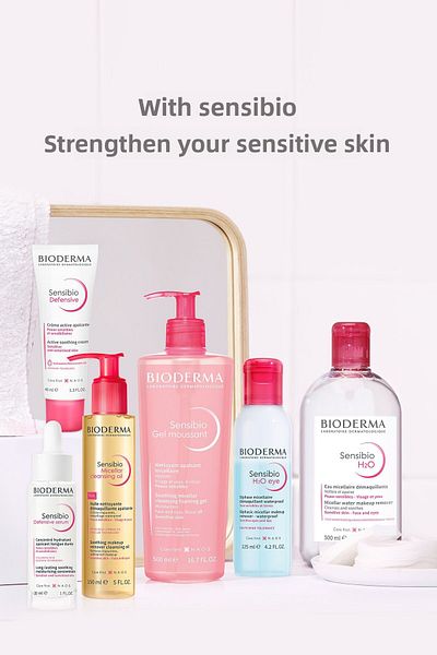 Bioderma سينسيبيو H2O مزيل مكياج العيون ثنائي المرحلة للعيون والشفاه والرموش بروفيتامين ب5 125 مل