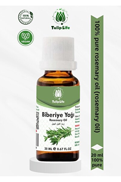 Tuliplife زيت إكليل الجبل النقي والطبيعي 100% (زيت إكليل الجبل) 20 مل