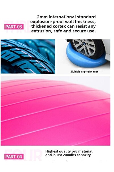 Zepca Imported 65 Cm Antiburst Plates Ball and Pump Red