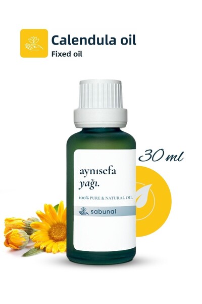 sabunal زيت الآذريون 30 مل - زيت طبيعي للعناية بالبشرة بدون إضافات