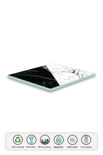 Decorita Γυάλινο κάλυμμα αποστράγγισης |   Μάρμαρο Συνδυασμού |   Σετ 4 τεμαχ...