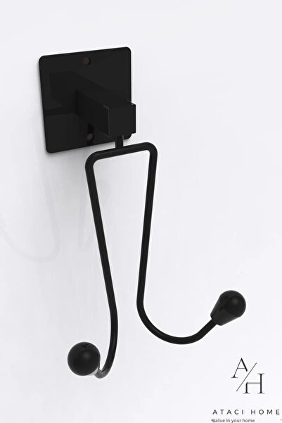 ATACI لاصق 2 هوك شماعات منشفة القماش شماعات متعددة الأغراض الحمام المطبخ