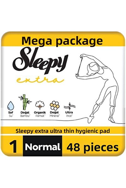 Sleepy فوط صحية رفيعة للغاية رقم: 1 عادية 48 قطعة