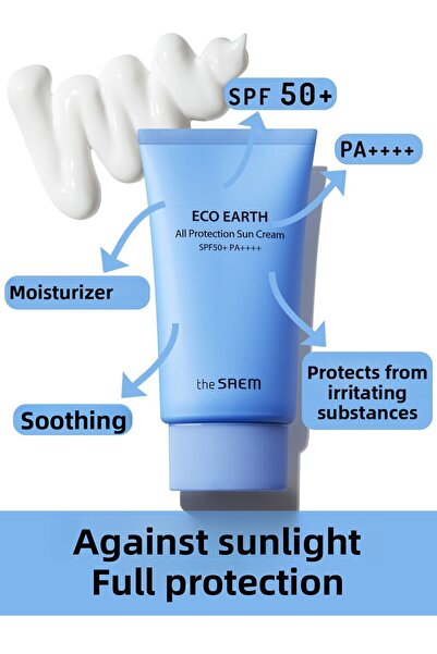 THE SAEM واقي شمسي مضاد للشيخوخة مع حماية من الضوء الأزرق - حماية كاملة، عامل...