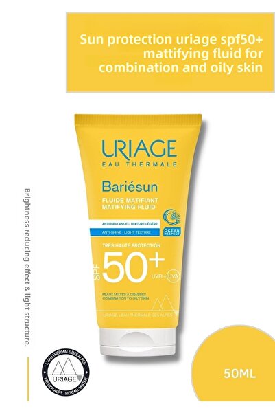 Uriage Bariesun Mat Ενυδατικό Υγρό με SPF 50+, 50 ml
