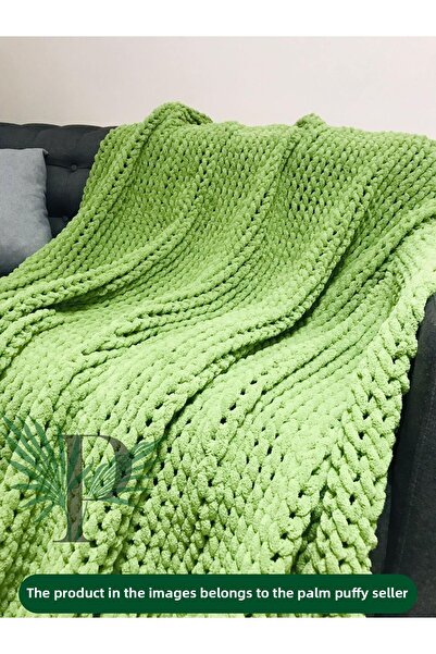 Alize Palm Puffy Green 150X200Cm Single Blanket