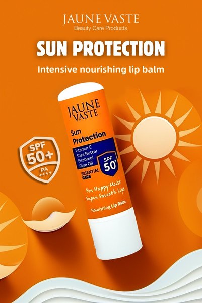 Jaune Vaste Lip Balm Sun Protection Spf50 Intensive Nourishing Sunscreen Lip Care Stick